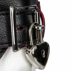 Deals ⌛ Bondara Faux Leather And Suede Padlocked Blindfold ⭐ -Fetish Wear Sales unnamed file 1025