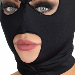 New ✨ Bondara Spandex Open Mouth And Eyes Bondage Hood ⌛ -Fetish Wear Sales unnamed file 1028