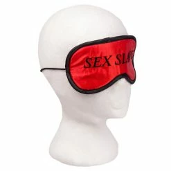 Best deal 🤩 Bondara&Sex Sex Slave Red Satin Embroidered Eye Mask 👍 -Fetish Wear Sales unnamed file 1061