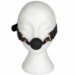 New ✔️ Bondara Bound Black Faux Leather Silicone Ball Gag ✔️ -Fetish Wear Sales unnamed file 1103