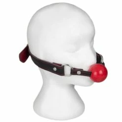 Discount 💯 Bondara Luxe Black And Red Leather Silicone Ball Gag ❤️ -Fetish Wear Sales unnamed file 1122