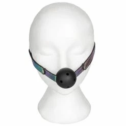 Flash Sale 😉 Bondara Shiny B!tch Holographic Faux Leather Ball Gag 👍 -Fetish Wear Sales unnamed file 1129
