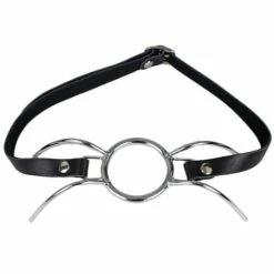 Wholesale 😍 Bondara Luxe Leather Slim Strap Spider Mouth Gag 🧨