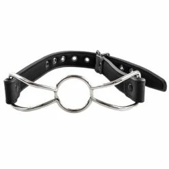 Hot Sale 🔥 Bondara Matte PU Black And Metal Spider Mouth Gag 👏