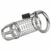 Outlet 🌟 Torment Matrix Stainless Steel Padlocked Chastity Cage 😍