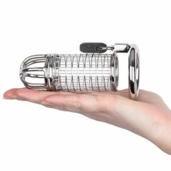 Outlet 🌟 Torment Matrix Stainless Steel Padlocked Chastity Cage 😍 -Fetish Wear Sales unnamed file 1240
