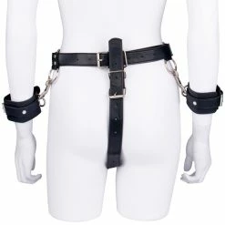 New 🧨 Bondara Hands Off! Cock Ring Chastity Belt With Handcuffs ✨ -Fetish Wear Sales unnamed file 1267