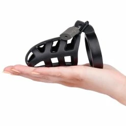 Cheap 🔔 Torment Stainless Steel Black Matte Chastity Cage ✔️ -Fetish Wear Sales unnamed file 1290