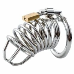New 😍 Torment Stainless Steel Spiral Chastity Cage 🥰