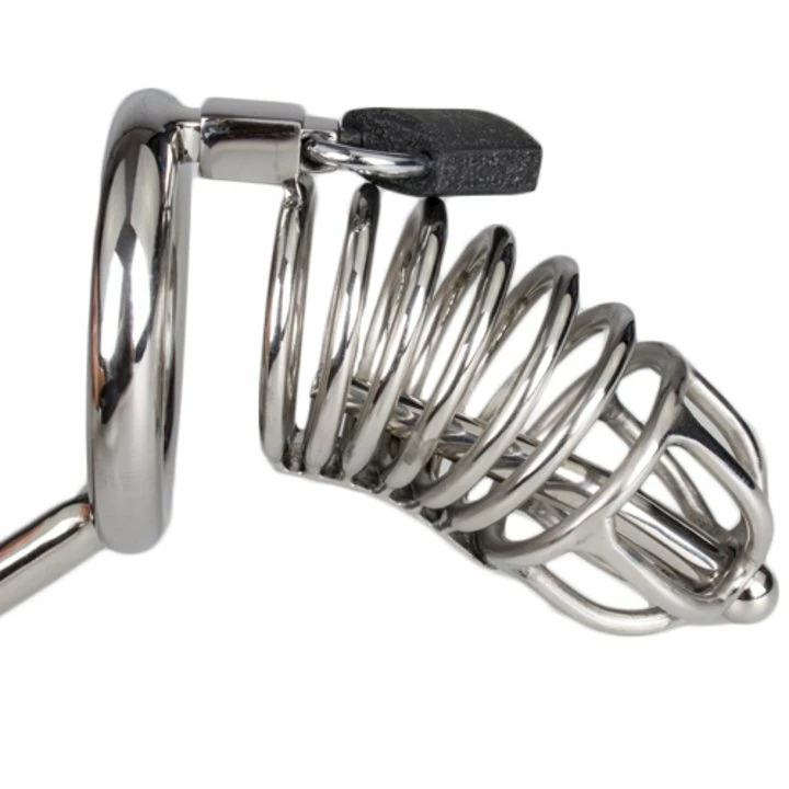 Best Pirce π Torment Stainless Steel Chastity Cage With Sound & Anal Hook π 4 Best Pirce π Torment Stainless Steel Chastity Cage With Sound & Anal Hook π - Image 4