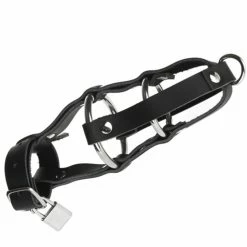 Brand new 🎉 Bondara Cock Block Real Leather Cock Ring Chastity Cage 💯