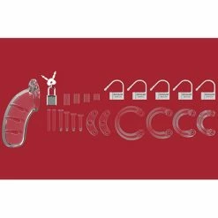 Discount 🛒 Bondara&Sex Man Cage Model 3 Clear Lightweight Chastity Cage 🛒 -Fetish Wear Sales unnamed file 1386