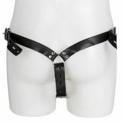 Buy 🔥 Bondara Luxe Leather Male Chastity Harness With Cock Cage 🧨 -Fetish Wear Sales unnamed file 1391