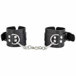 Best Pirce ✨ Bondara Black Faux Leather Wrist Cuffs 🛒