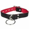 Top 10 🌟 Bondara Black Faux Leather Red Suede Padlocked O-Ring Collar 😀