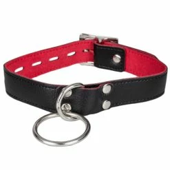 Top 10 🌟 Bondara Black Faux Leather Red Suede Padlocked O-Ring Collar 😀