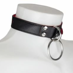 Top 10 🌟 Bondara Black Faux Leather Red Suede Padlocked O-Ring Collar 😀 -Fetish Wear Sales unnamed file 168