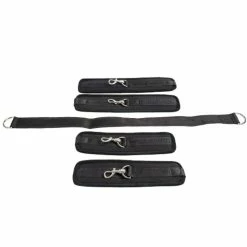 Best Pirce 🎁 Bondara Black Soft Velcro Wrist To Ankle Restraint ✨ -Fetish Wear Sales unnamed file 22