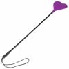 Best deal 🔔 Bondara Purple Silicone Heart Riding Crop ? 19 Inch 💯