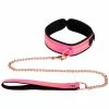 Brand new ❤️ Bondara Pink Kink Rose Gold Soft Velcro Bondage Collar And Leash 🛒