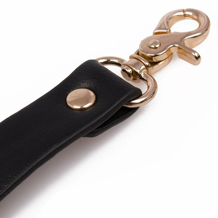 New β Bondara Luxe Gilded Cage Faux Leather Hogtie Connector π 3 New β Bondara Luxe Gilded Cage Faux Leather Hogtie Connector π - Image 3