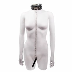 Deals 🛒 Torment Black Leather Spiked Collar With Leash 😉 -Fetish Wear Sales unnamed file 59