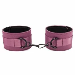 Budget β¨ Bondara&Sex Bind & Blush Pink Satin Tie Ankle Cuffs π