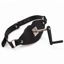 Deals ✔️ Bondara Crank It! Real Leather Depth Adjust Ball Gag 👏