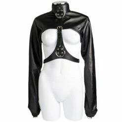 Best reviews of 🤩 Bondara Faux Leather Cropped Straitjacket ⌛