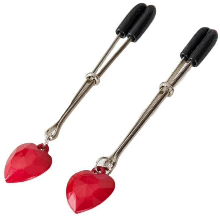 Cheap β Bondara Red Heart Tweezer Nipple Clamps π 1 Cheap β Bondara Red Heart Tweezer Nipple Clamps π