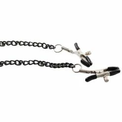 Discount 😀 Bondara Black Chain Nipple And Clit Clamps 😍 -Fetish Wear Sales unnamed file 852