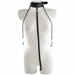 Best Pirce 💯 Bondara Matte Black Collar, Leash And Nipple Clamps 🎁