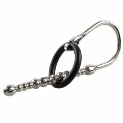 Hot Sale βοΈ Torment Stainless Steel Ribbed Glans Ring Penis Plug - 11.5cm π
