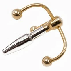 Best Sale π Torment Golden Seal Steel Glans Stim Penis Plug ? 2 Inch β